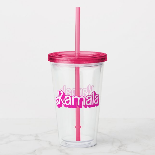 Vaso Acrílico Kamala Pink (Anverso)