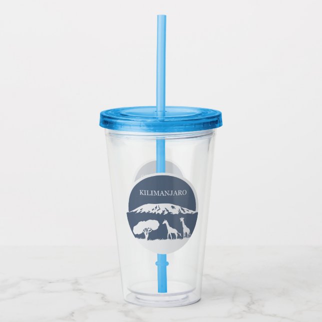 Vaso Acrílico Kilimanjaro (Azul) (Anverso)