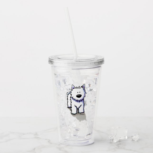 Vaso Acrílico KiniArt Se Tradujo El Tumbler De Acrílico Perro (Anverso (hielo))