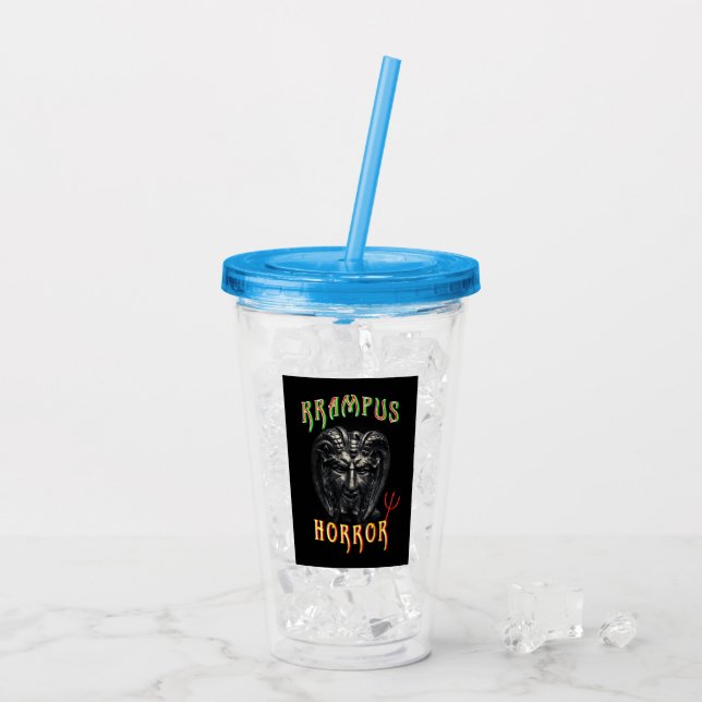 Vaso Acrílico Krampus Horror (Reverso (hielo))