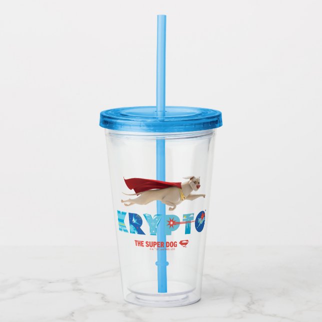 Vaso Acrílico Krypto El Superperro (Anverso)