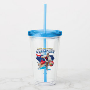 Vaso Acrílico Krypto y Superman - ¡Es Walk O'Clock!