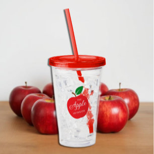 Vaso Acrílico La Apple De Nuestro Baby Shower Ojo