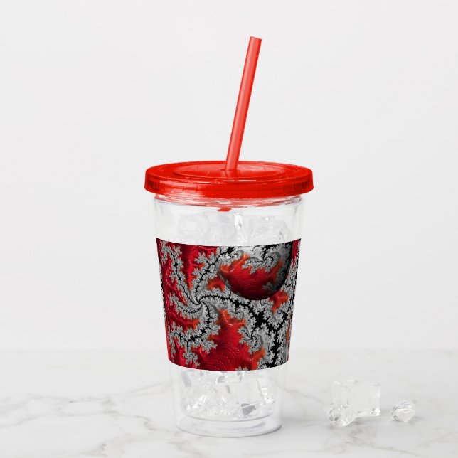 Vaso Acrílico La belleza de Mandelbrots Acrílico Tumbler (Reverso (hielo))