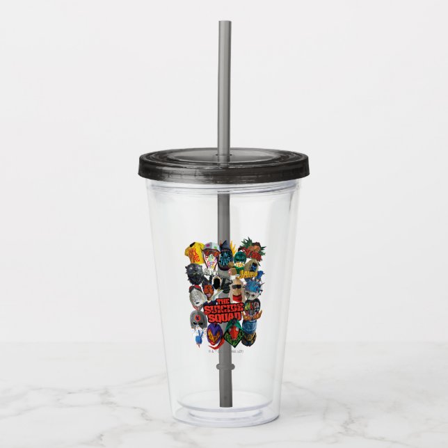 Vaso Acrílico La brigada suicida | Avatares estilizados (Anverso)