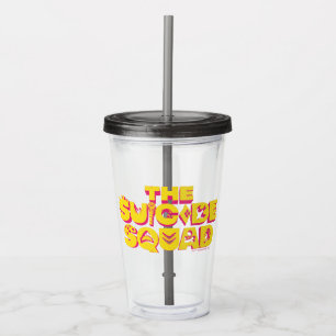 Vaso Acrílico La brigada suicida   Logo de iconos de caracteres