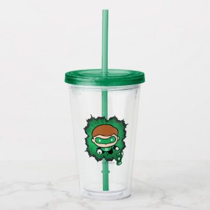Vaso Acrílico La Cónica Linterna Verde Volando por el espacio