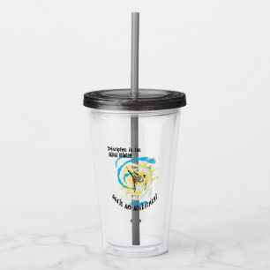 Vaso Acrílico La disciplina es el puente entre los objetivos del