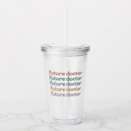 Vaso Acrílico La escuela de medicina del futuro Médica el regalo