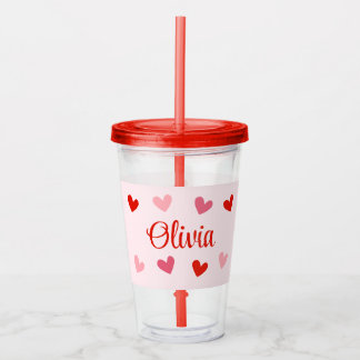Vaso Acrílico La fiesta personalizada de Galentine favorece rega