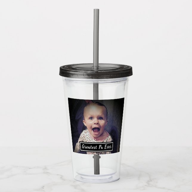 Vaso Acrílico La foto más grande de Pa Personalizado moderna (Anverso)