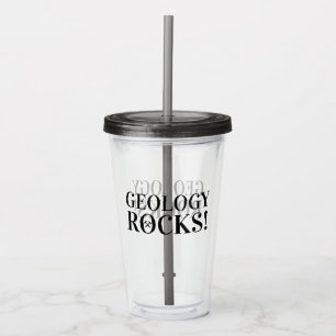 Vaso Acrílico ¡La geología roca! Geólogo