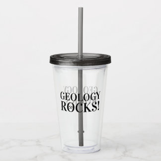 Vaso Acrílico ¡La geología roca! Geólogo