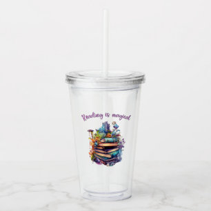 Vaso Acrílico La lectura es mágica