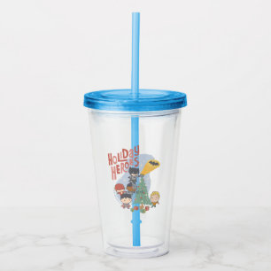 Vaso Acrílico La Liga de la Justicia: Decoración del árbol de va