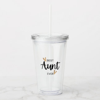Vaso Acrílico La mejor tía de todos