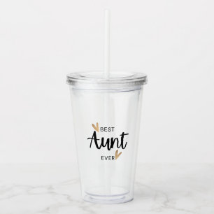 Vaso Acrílico La mejor tía de todos