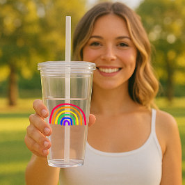 Vaso Acrílico La obra de arte propia de tu hijo | Cargar dibujos