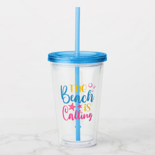 Vaso Acrílico La Playa Llama