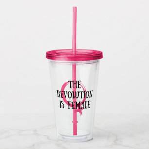 Vaso Acrílico La revolución es femenina