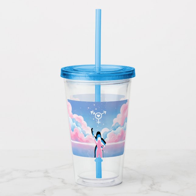 Vaso Acrílico La señal trans (Anverso)
