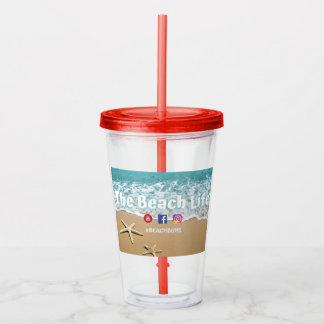 Vaso Acrílico La vida en la playa - Tumblers acrílicos