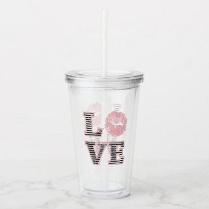 Vaso Acrílico Labios del amor