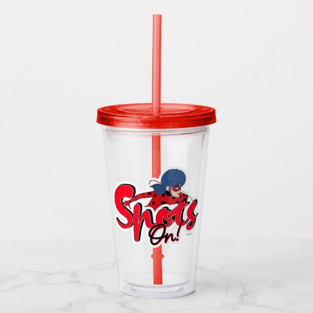 Vaso Acrílico Ladybug milagroso | Puntos en (Anverso)