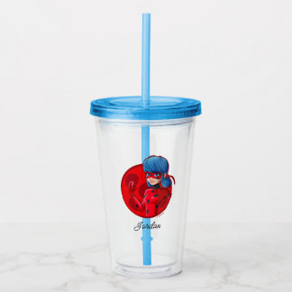 Vaso Acrílico Ladybug Red Badge