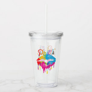 Vaso Acrílico Lámparas de arcoiris con orgullo LGBTQ Levadur