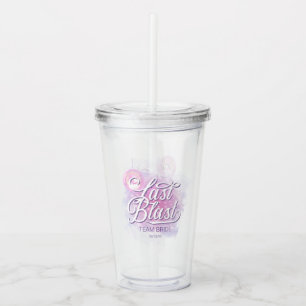 Vaso Acrílico Last Blast Disco Bachelorette Team Bride ID928