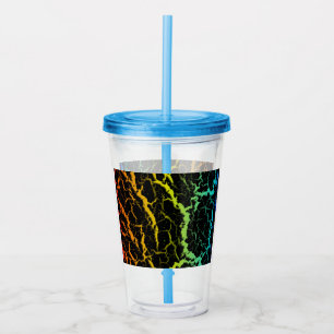Vaso Acrílico Lava espacial craqueada - ROYCB de calor