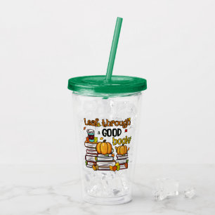 Vaso Acrílico Leaf A Través De Un Buen Libro