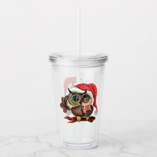 Vaso Acrílico Lechuza bebé acrílica de Tumbler con regalos
