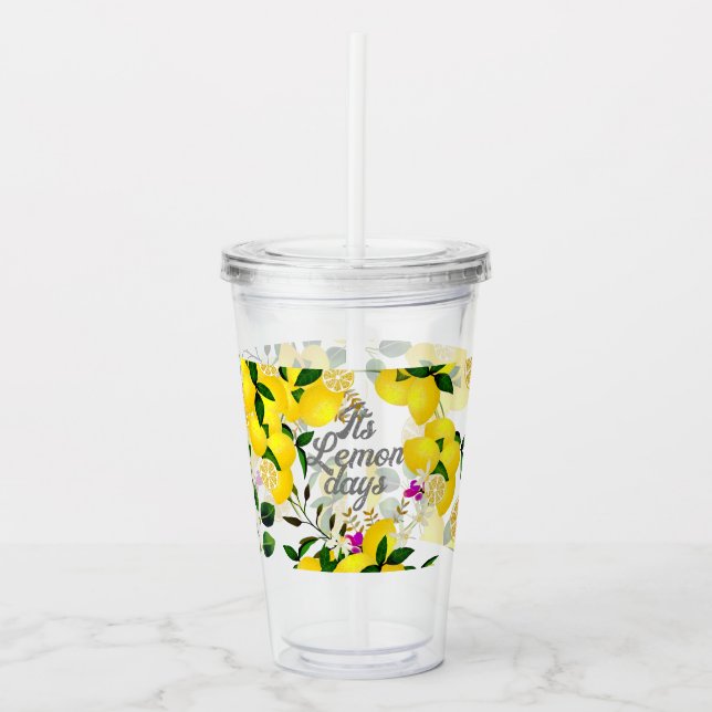 Vaso Acrílico Lemon Days (Anverso)