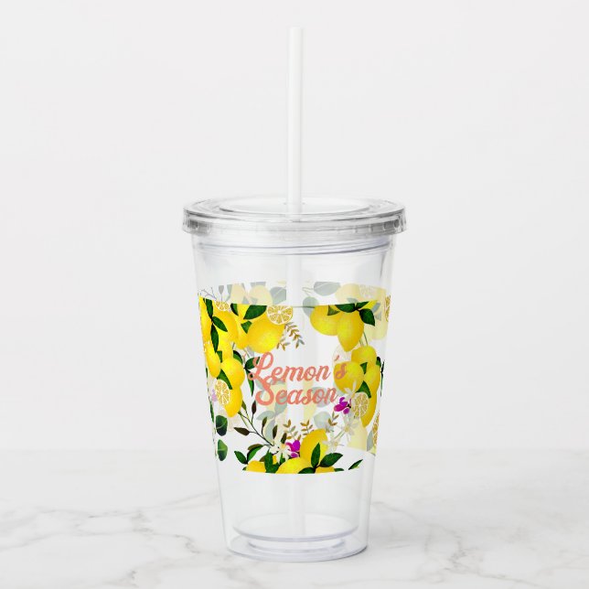 Vaso Acrílico Lemon Days (Anverso)