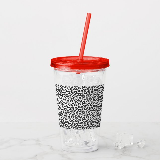 Vaso Acrílico Leopardo! (Reverso (hielo))