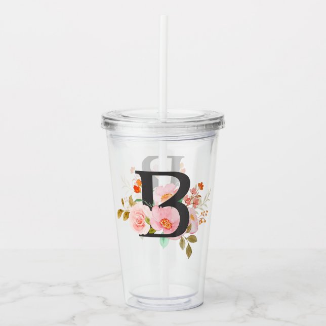 Vaso Acrílico Letra B (Anverso)