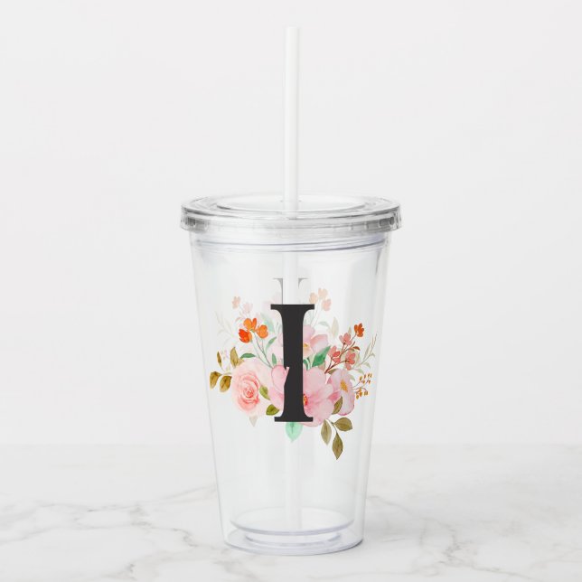 Vaso Acrílico Letra I (Anverso)