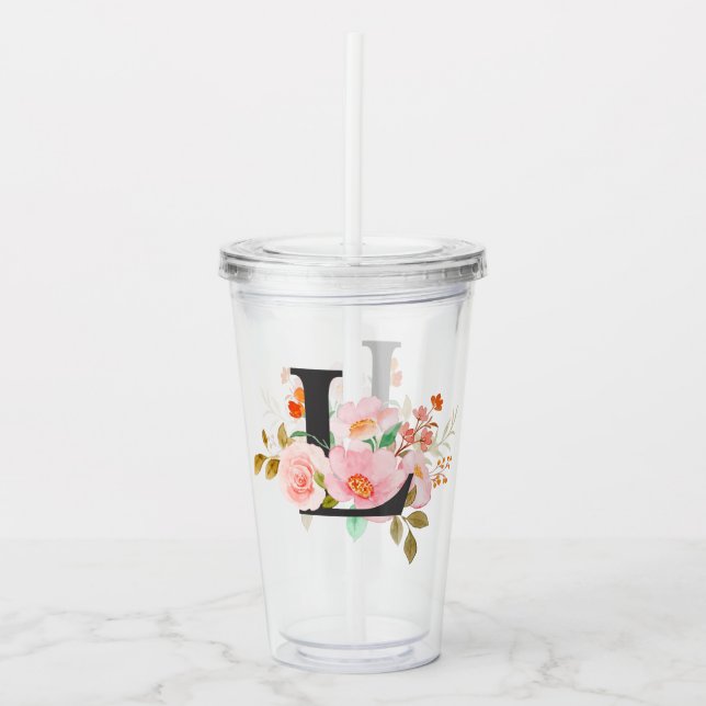 Vaso Acrílico Letra L (Anverso)