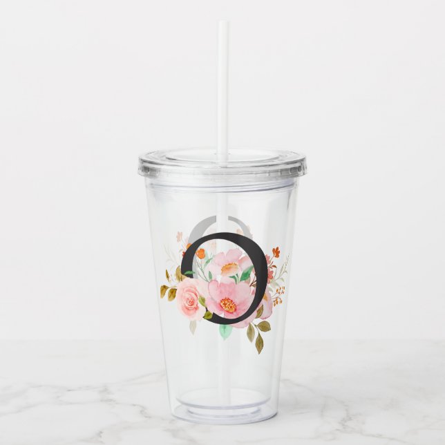 Vaso Acrílico Letra O (Anverso)