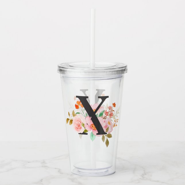 Vaso Acrílico Letra X (Anverso)