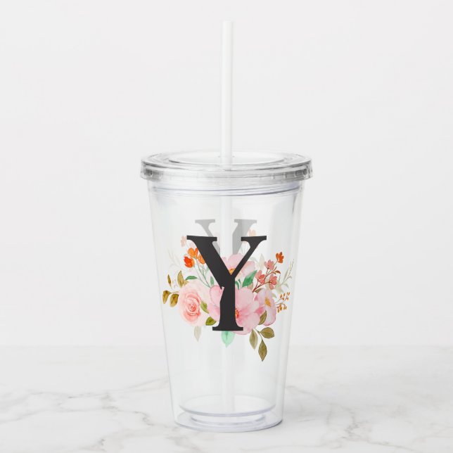 Vaso Acrílico Letra Y (Anverso)
