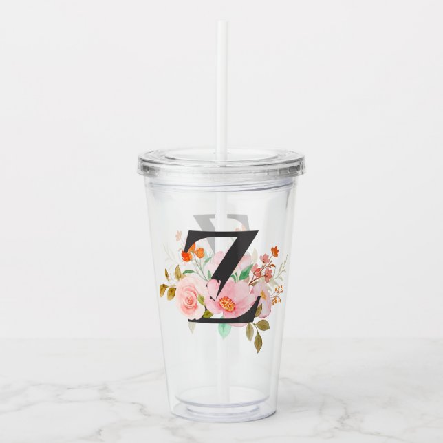 Vaso Acrílico Letra Z (Anverso)