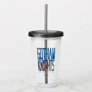 Vaso Acrílico Letras de Gotham Knights City