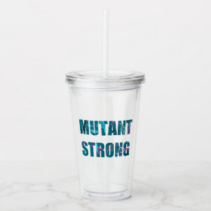 Vaso Acrílico Letras fuertes de la DNA del mutante