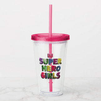 Vaso Acrílico Leyenda a la ciudad de los superhéroes del DC