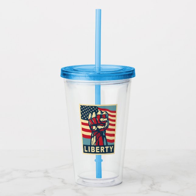 Vaso Acrílico Libertad (Anverso)