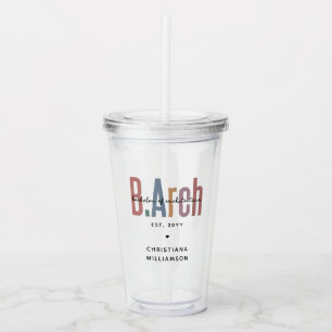 Vaso Acrílico Licenciado en Arquitectura por el personalizado BA