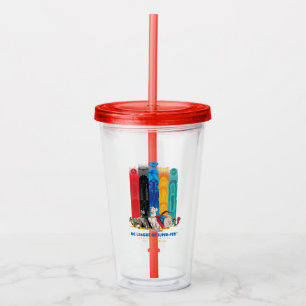 Vaso Acrílico Liga DC de Super Mascotas Metropolis Towers